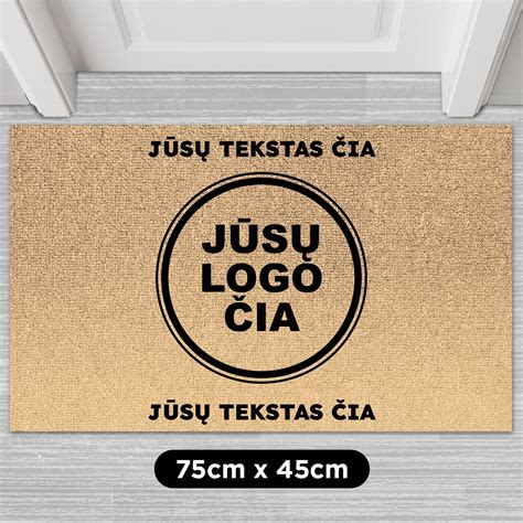 Medžiaginis automobilio kilimėlis su logotipu