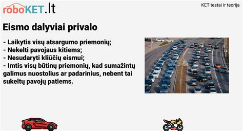 Teminis eismo dalyvių iliustracija kelyje