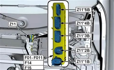 BMW X1 variklių skyriaus schema