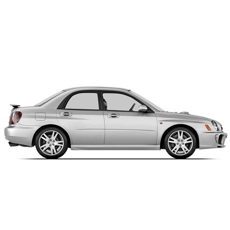 nuotrauka, kurioje matomas Subaru Impreza WRX 2001 metų modelio dizainas iš priekio