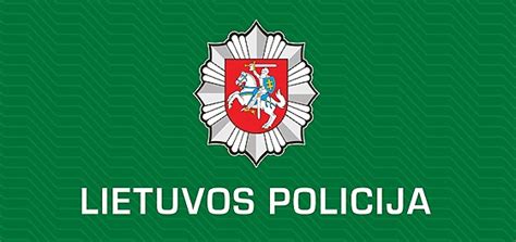 Lietuvos policijos logo, pabrėžiant e-policijos paslaugas