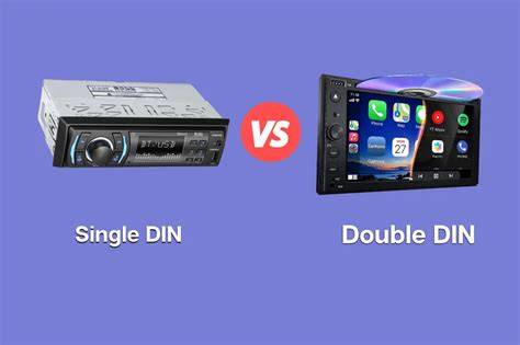 Infografika: layout of 1-DIN vs 2-DIN magnetolų įdiegimo seka Volvo salonuose