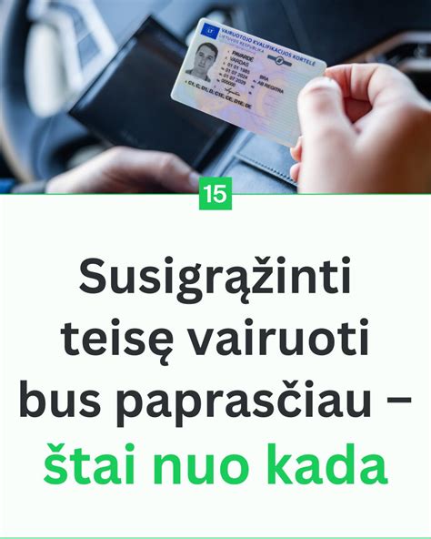 informacinis grafikas apie teisės vairuoti grąžinimo procesą