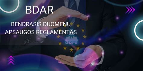 Infografika apie BDAR ir asmeninių duomenų tvarkymą