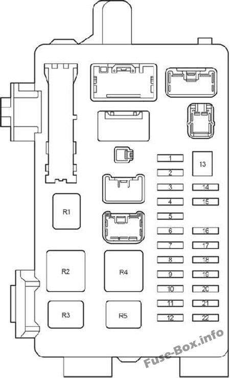Toyota Avensis saugiklių schemos pavyzdys