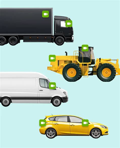 įvairių tipų krovininių automobilių iliustracija
