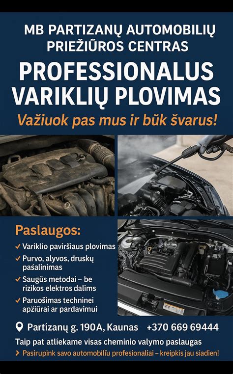 Infografika su sezoninių automobilių priežiūros darbų rekomendacijomis
