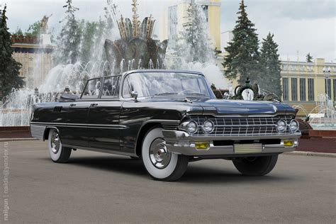unikalūs sovietiniai automobiliai, tarp jų ZIL 111D kabrioletas ir GAZ 13B kabrioletas