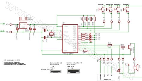 Detali automobilio signalizacijos elektros schema