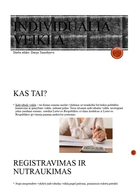 Tematinis nuotrauka: asmuo dirbantis su individualia veikla ir automobilių siluetai