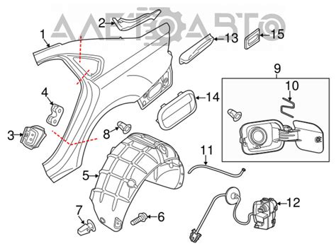 VW Passat B7 USA važiuoklės diagrama