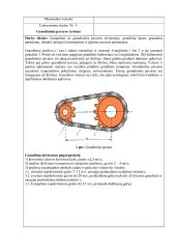 SDO-01 grandininės pavaros vizualizacija