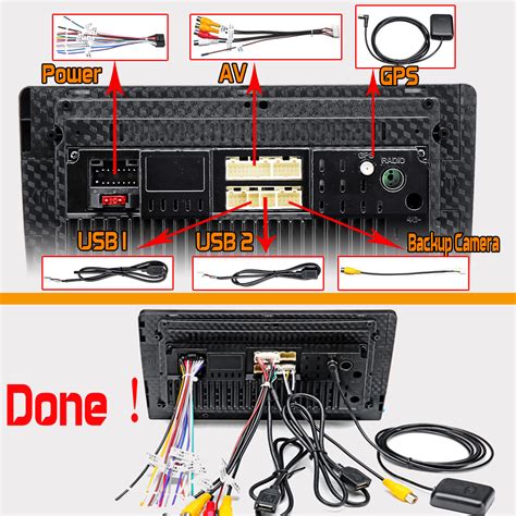 Diagram of car multimedia system connection