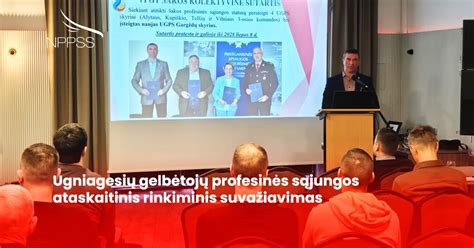 Ugniagesių profesinės sąjungos plakatas