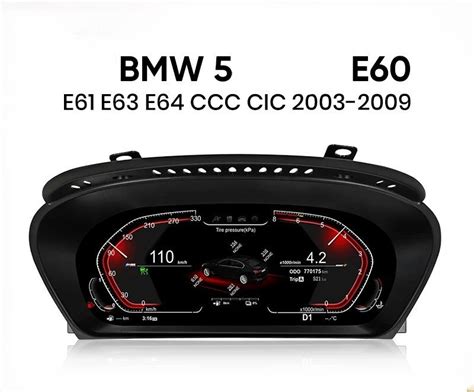 BMW E60 prietaisų skydelio indikacija apie