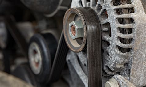 Worn generator belt vs new generator belt comparison