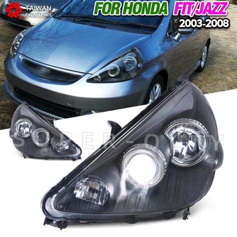 Honda Jazz Jazz I priekinės faros schemos ir išdėstymas