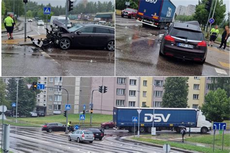 Susidūrimo tarp lengvojo automobilio ir vilkiko vieta