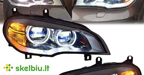 Nuotrauka: Skirtingų tipų priekiniai žibintai (halogeniniai, xenon, LED)