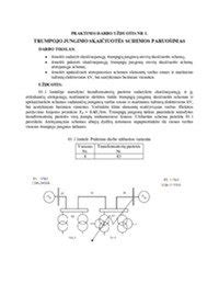 schema, rodanti saugiklio veikimo principą trumpojo jungimo metu