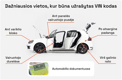 Informatyvios lentelės bei vietinių ženklinimų iliustracija: kur tikėtis kodo etiketės