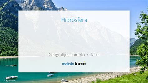 Teminis geografijos pamokos vaizdas
