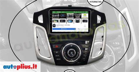 Ford Focus automobilio salonas su magnetola