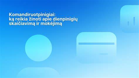Dienpinigių skaičiavimo proceso iliustracija