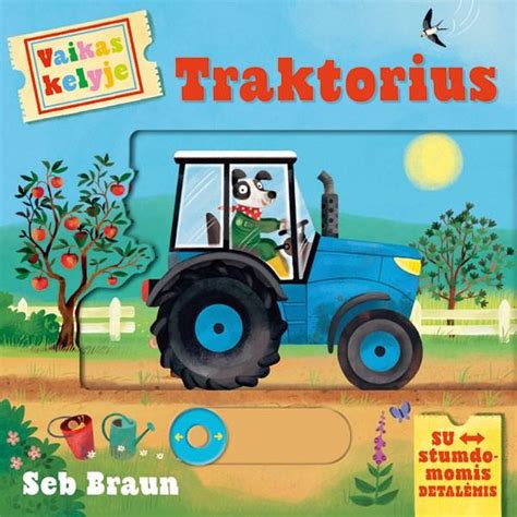 Teminė nuotrauka: traktorius kelyje, paliekantis purvą