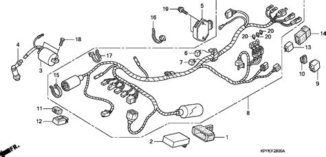 Honda CBR125R parts diagram
