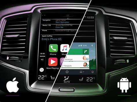 Vartotojo sąsaja su Android Auto ir Apple CarPlay