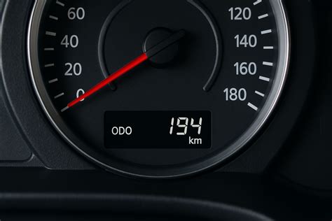 Tematinė iliustracija: automobilio odometras