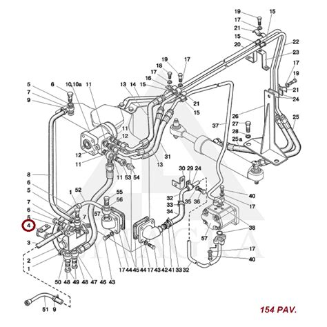 MTZ-82.1, 80.1 hidrostatinio vairo ir diferencialo blokavimo vožtuvo diagrama