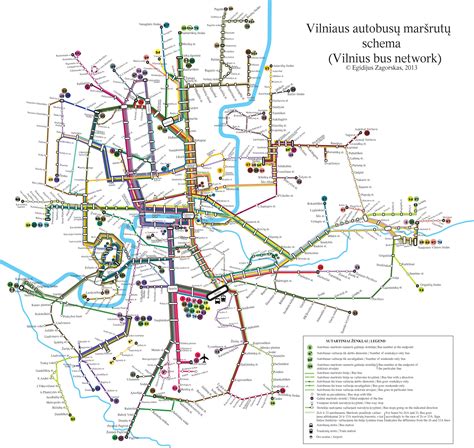 Vilniaus miesto autobuso maršruto schema