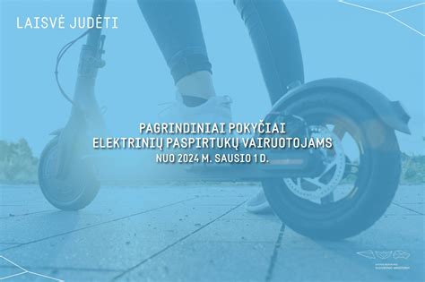 Infografika apie saugumo reikalavimus elektrinių paspirtukų (mikrojudumo priemonių) vairuotojams