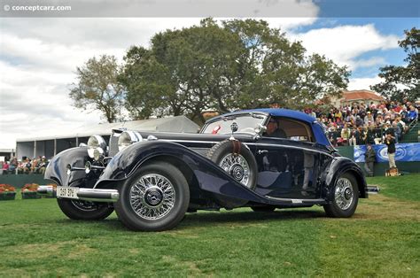 „Mercedes-Benz 540K“ (1936 m.) su atviru kėbulu ir kompresoriumi