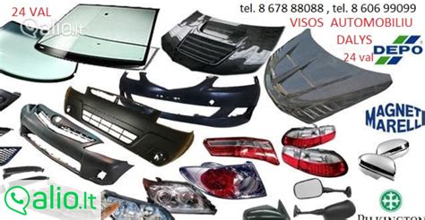Tematinė nuotrauka: įvairios naudotos automobilių dalys