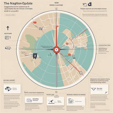 infografika apie navigacijos softo atnaujinimo žingsnius