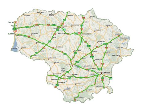 Lietuvos kelių mokesčių sistema ir apmokestinami keliai