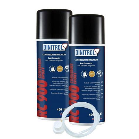 Tematinis nuotrauka, rodanti DINITROL® RC 900 ROST-OFF PRIMER purškimą ant surūdijusio metalinio paviršiaus