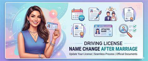 Guidelines for replacing driving license after name change