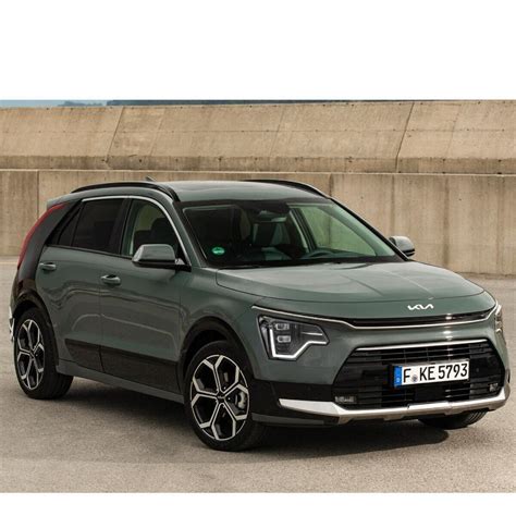 Teminė nuotrauka su Kia Niro automobilio salonu ir tekstiliniais kilimėliais
