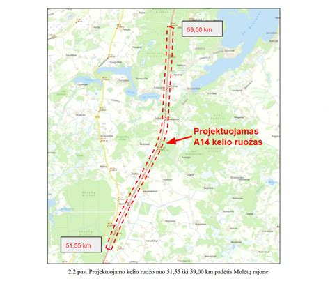 schematinis kelio A1 ruožų suplanuoto remonto žemėlapis