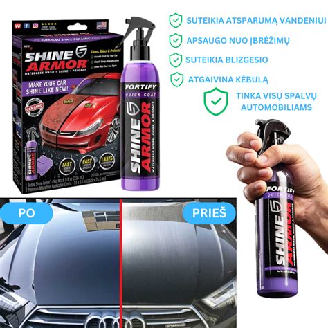 Infografika apie nano keramikinės dangos veikimą ir privalumus