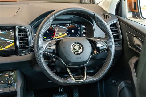 Nuotrauka: Škoda Karoq interjeras su nauju vairu ir apdailos elementais