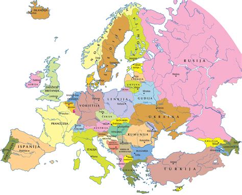 Europos užterštumo žemėlapis po Černobylio avarijos