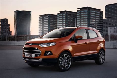 Ford EcoSport su pavaizduotomis pagrindinėmis detalėmis