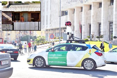 Google Street View automobilio nuotrauka, fiksuojanti Lietuvos gatvę