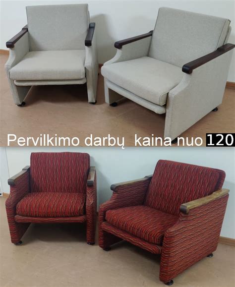 Minkštų baldų atnaujinimo pavyzdžiai