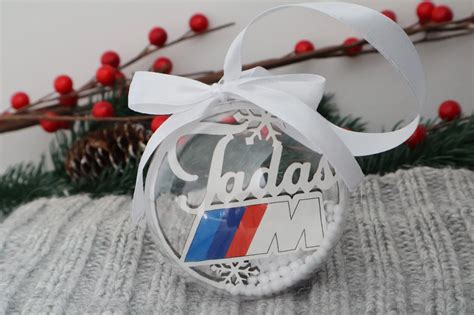 BMW M kalėdinis žaisliukas su personalizuotu graviravimu